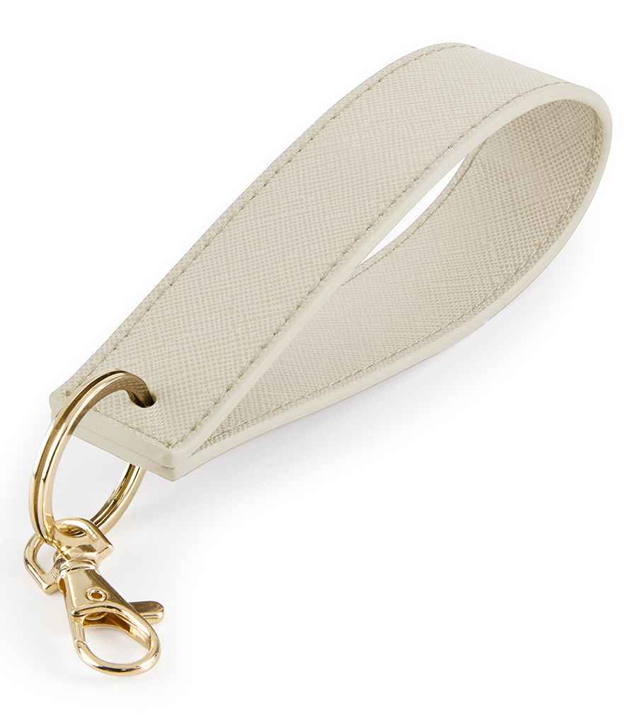 BagBase Boutique Wristlet Key Ring in Oyster