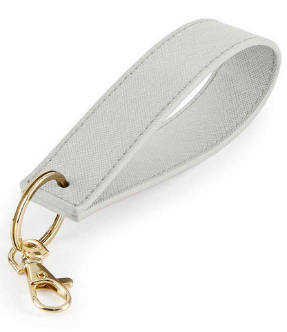 BagBase Boutique Wristlet Key Ring in Soft Grey