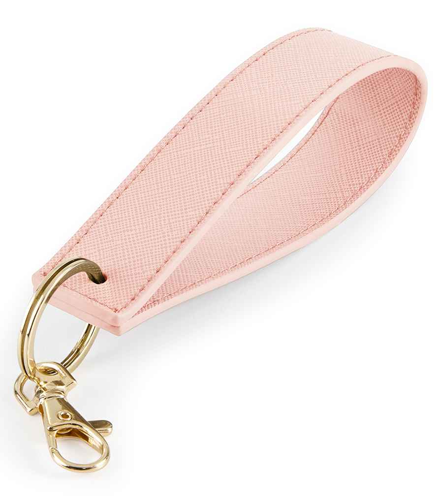 BagBase Boutique Wristlet Key Ring in Soft Pink