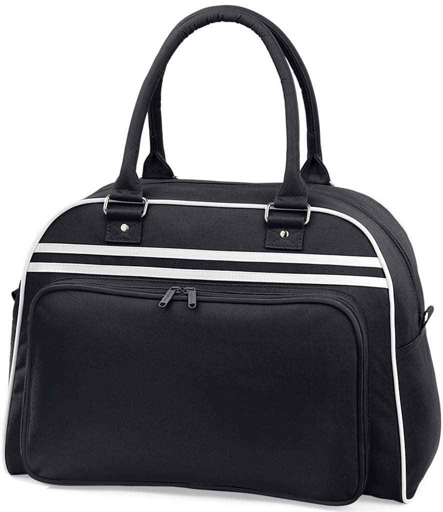 BagBase Retro Bowling Bag in Black/White