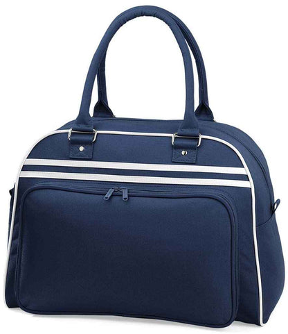 BagBase Retro Bowling Bag in French Navy/White