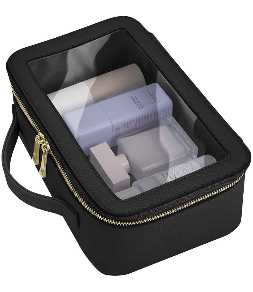 BagBase Boutique Clear Window Travel Case in Black