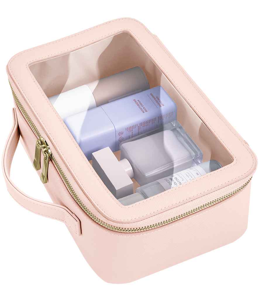 BagBase Boutique Clear Window Travel Case in Soft Pink