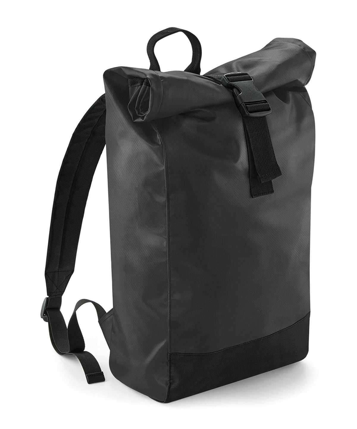 BagBase Tarp roll-top backpack Black
