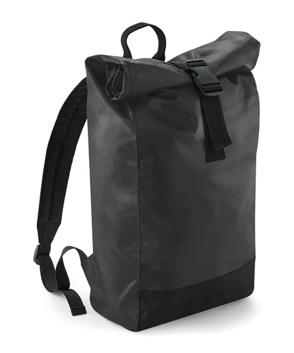 BagBase Tarp roll-top backpack Black