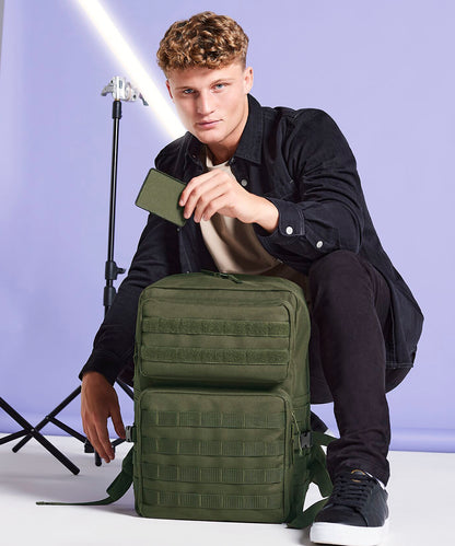 BagBase MOLLE hook and loop patch Black