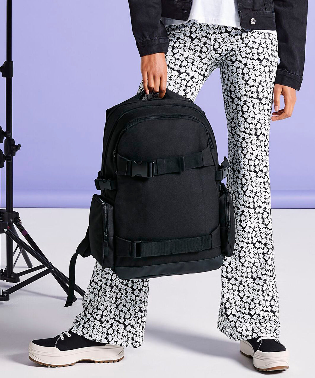 BagBase Old school boardpack Black
