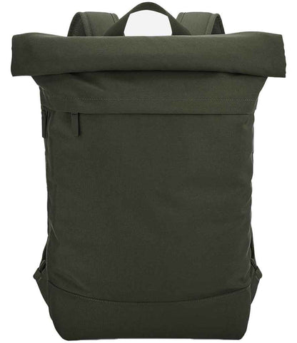 BagBase Simplicity Roll-Top Backpack in Pine Green