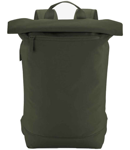 BagBase Simplicity Roll-Top Backpack Lite in Pine Green