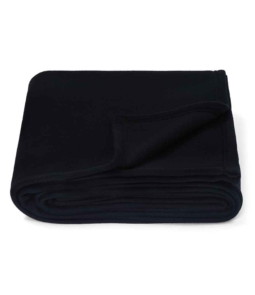 Brand Lab Large Polar Fleece Blanket in Black