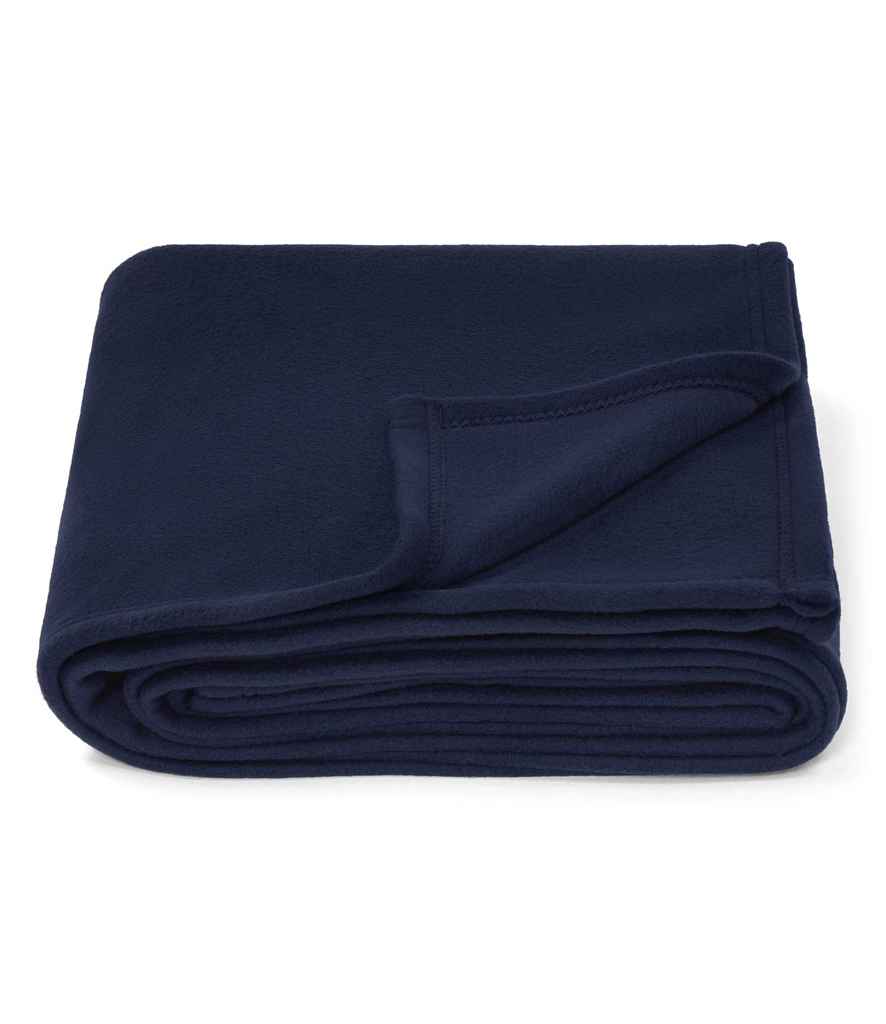 Brand Lab Large Polar Fleece Blanket in Navy