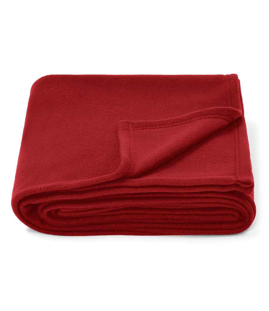 Brand Lab Large Polar Fleece Blanket in Red