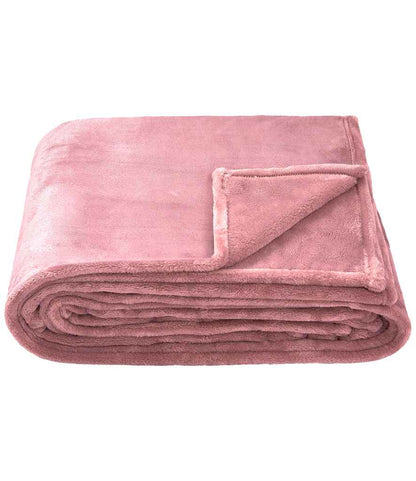 Brand Lab Extra Large Plush Fleece Blanket in Blush Pink