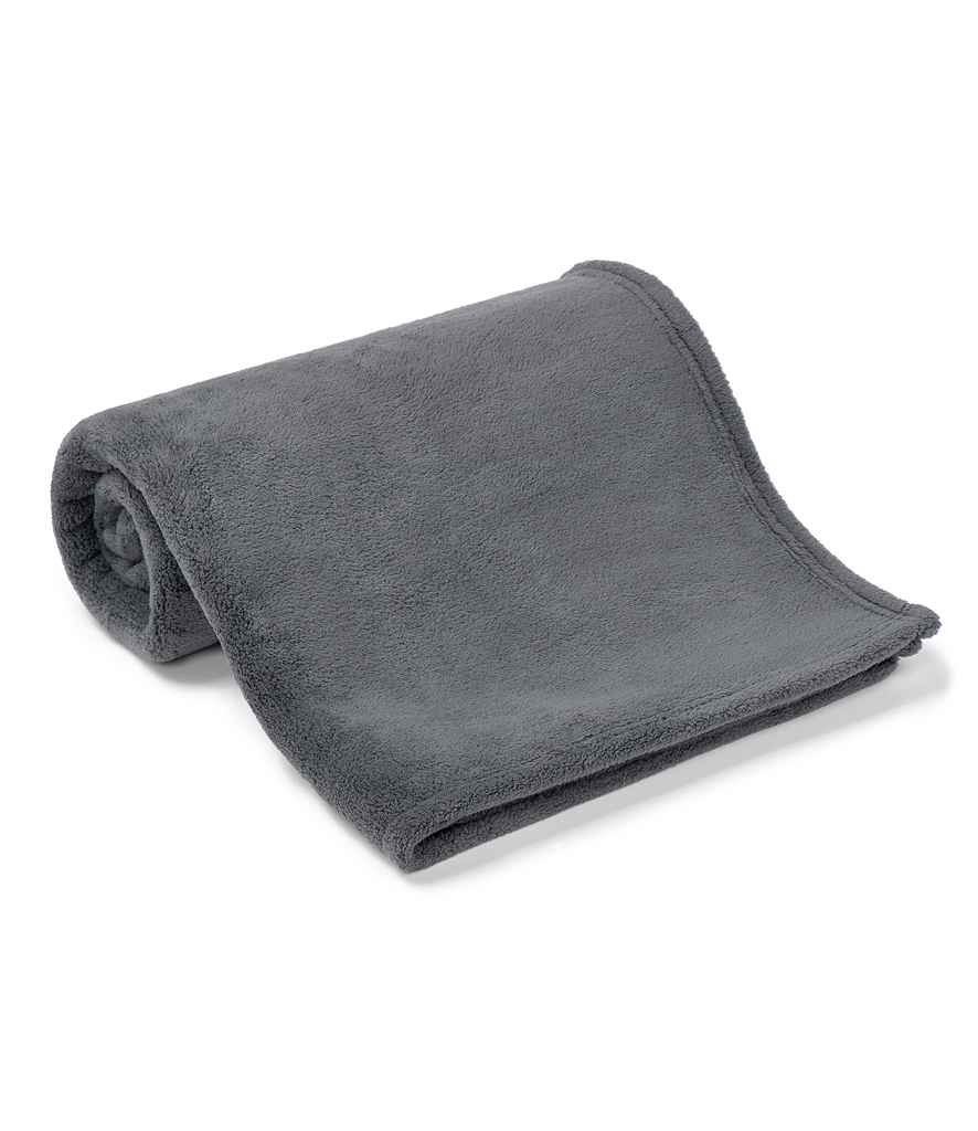 Brand Lab Pet Teddy Fleece Blanket in Charcoal