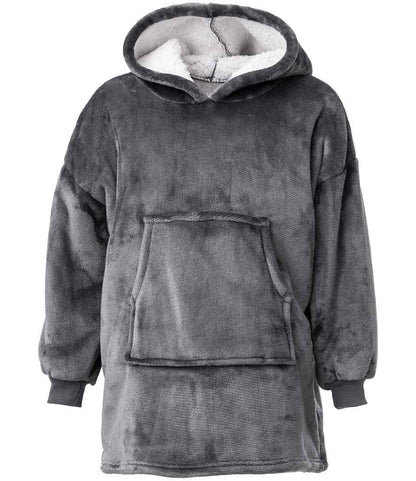 Brand Lab Kids Oversized Hooded Blanket in Charcoal