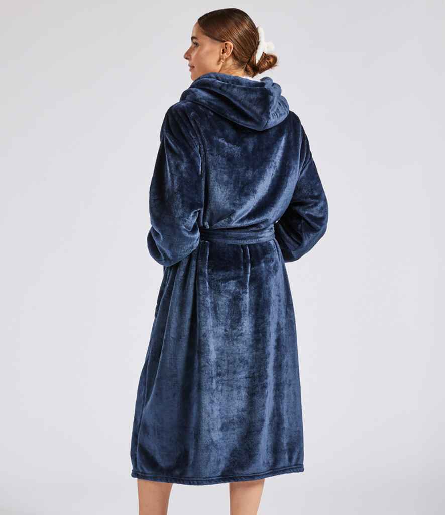 Brand Lab Unisex Hooded Cuffed Robe - model image