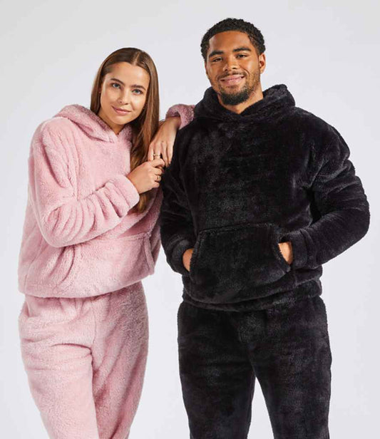 Brand Lab Unisex Fluffy Fleece Hoodie - model image