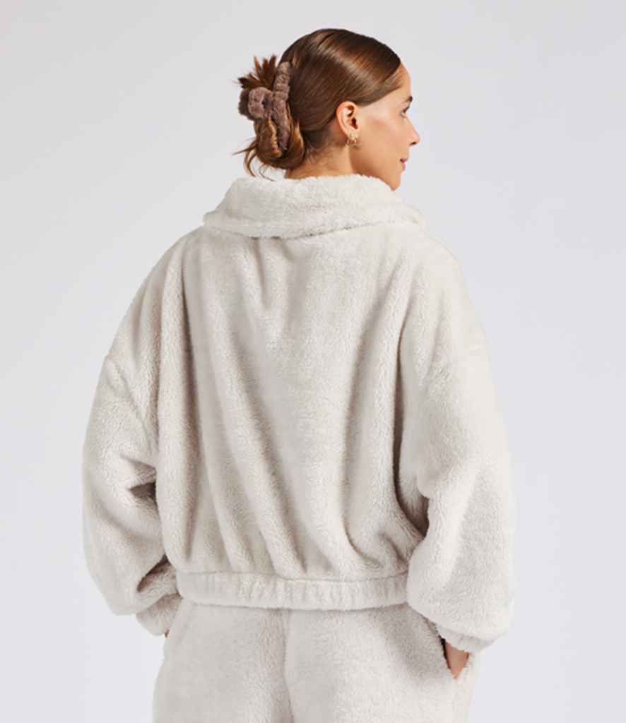 Brand Lab Ladies Fluffy 1/4 Zip Fleece - model image