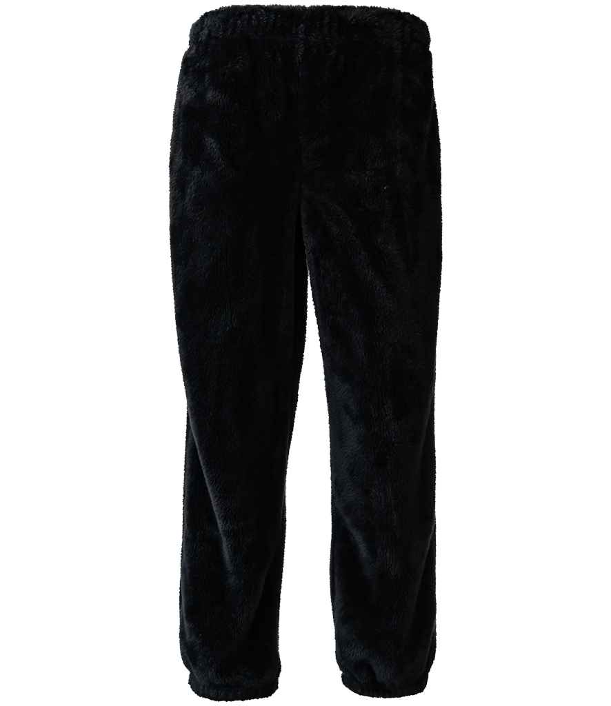 Brand Lab Unisex Fluffy Fleece Joggers in Black