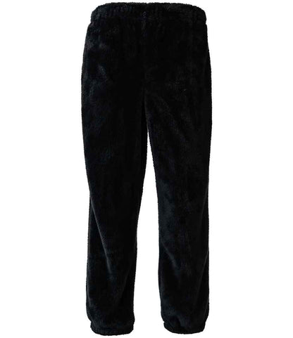 Brand Lab Unisex Fluffy Fleece Joggers in Black
