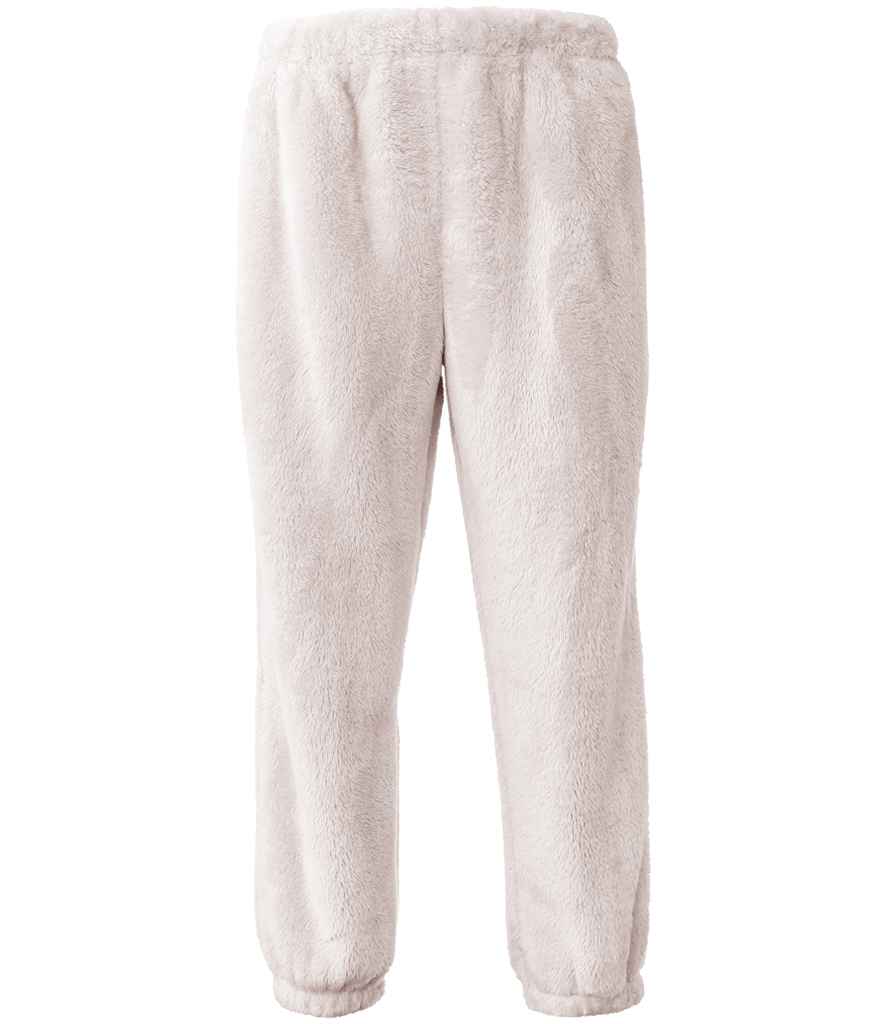 Brand Lab Unisex Fluffy Fleece Joggers in Natural