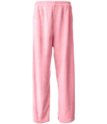 Brand Lab Ladies Plush Fleece Lounge Trousers in Blush Pink