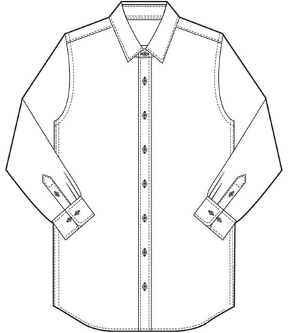 Brook Taverner Pisa Long Sleeve Slim Fit Shirt