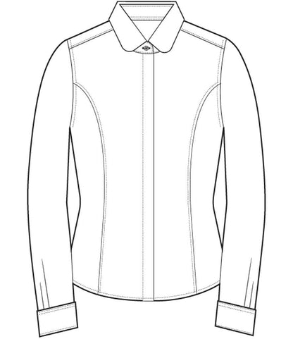 Brook Taverner Ladies Trevi Long Sleeve Poplin Shirt
