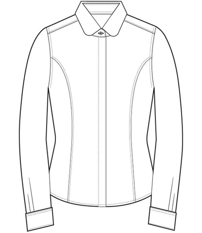 Brook Taverner Ladies Trevi Long Sleeve Poplin Shirt