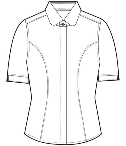 Brook Taverner Ladies Soave Short Sleeve Poplin Shirt
