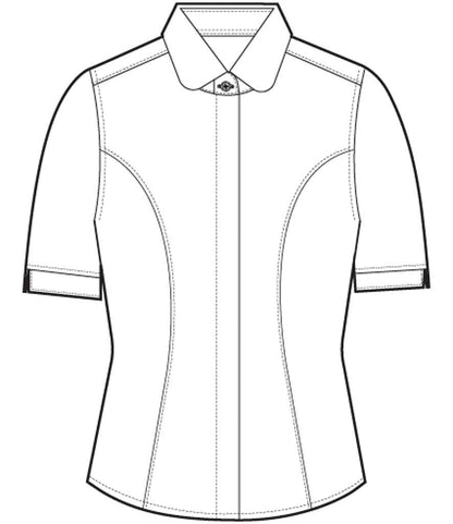 Brook Taverner Ladies Soave Short Sleeve Poplin Shirt