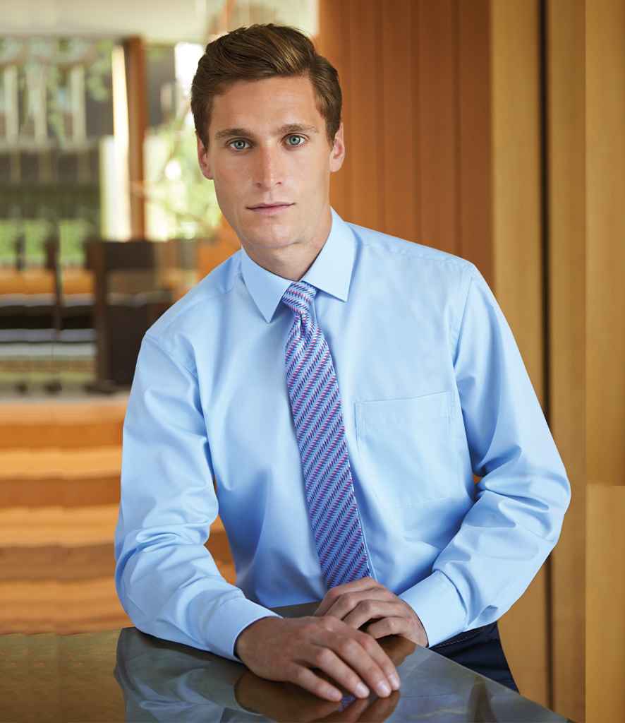 Brook Taverner Rapino Long Sleeve Poplin Shirt - model image