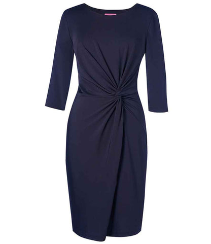 Brook Taverner Ladies Jersey Stretch Neptune Dress in Navy
