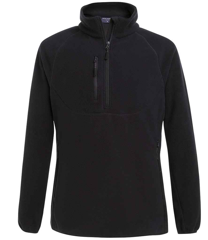 Brook Taverner Ashton Core 1/4 Zip Fleece in Black