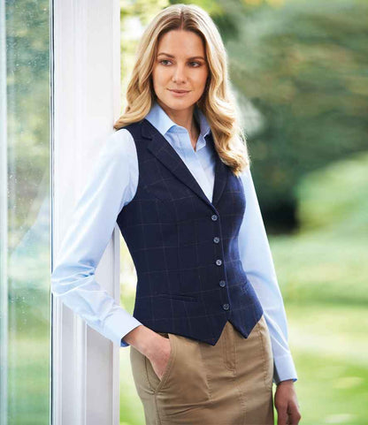 Brook Taverner Ladies Nashville Tweed Waistcoat - model image