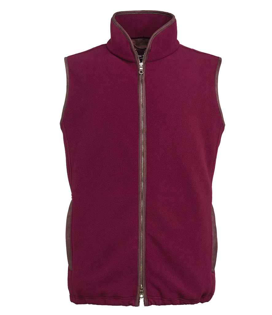 Brook Taverner Unisex Cincinnati Fleece Gilet in Fig