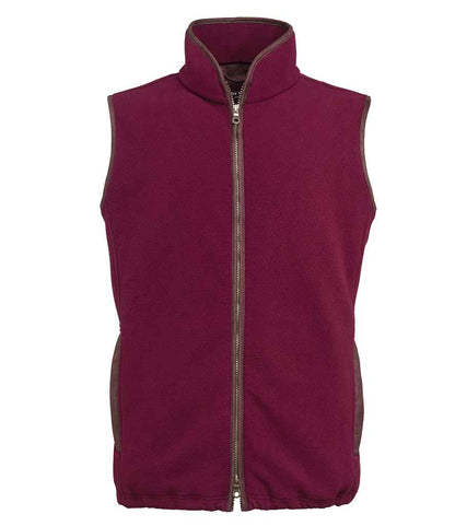 Brook Taverner Unisex Cincinnati Fleece Gilet in Fig