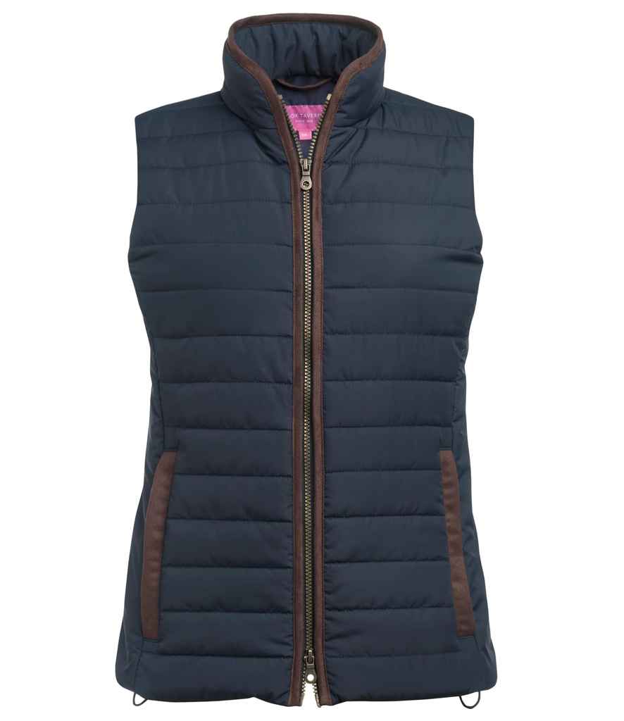 Brook Taverner Ladies Madison Quilted Gilet in Navy