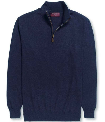 Brook Taverner Dallas 1/4 Zip Jumper in Navy