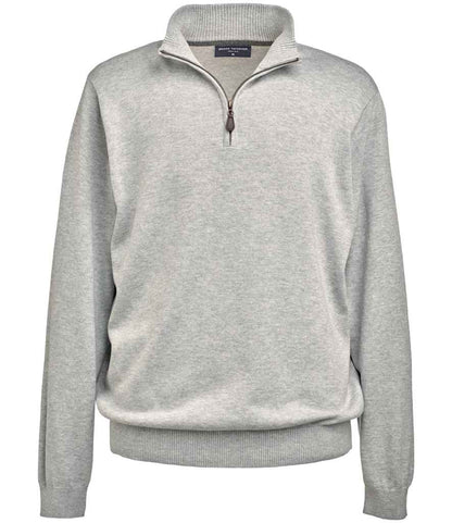 Brook Taverner Dallas 1/4 Zip Jumper in Silver