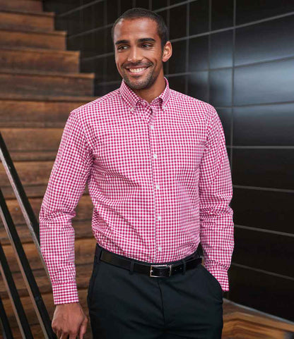 Brook Taverner Montana Gingham Long Sleeve Shirt - model image