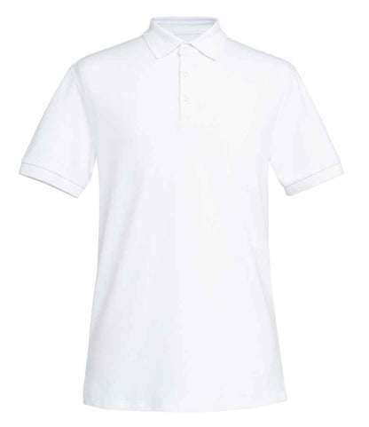 Brook Taverner Hampton Premium Cotton Polo Shirt in White