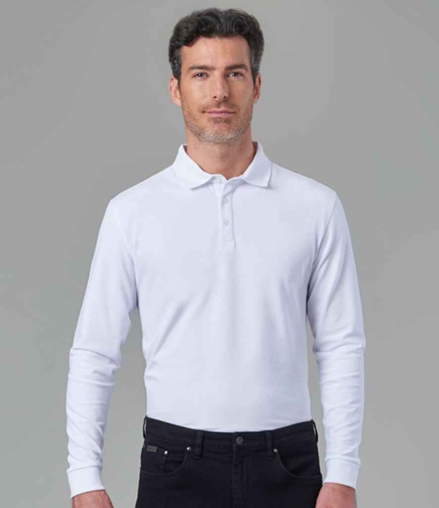 Brook Taverner Frederick Long Sleeve Polo Shirt - model image