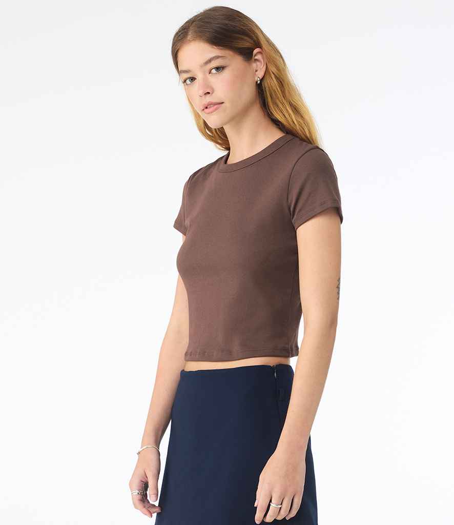 Bella+Canvas Bella Ladies Micro Rib Baby T-Shirt Solid cocoa blend