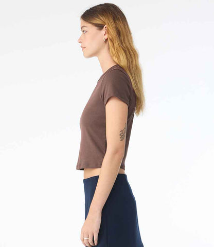 Bella Ladies Micro Rib Baby T-Shirt - model image