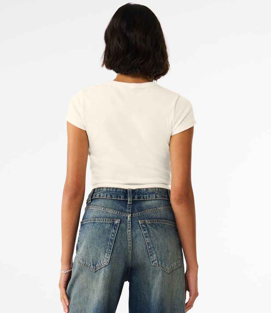 Bella+Canvas Bella Ladies Micro Rib Baby T-Shirt Solid Natural Blend