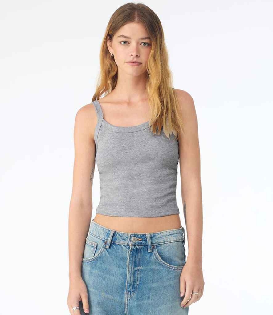 Bella Ladies Micro Rib Spaghetti Strap Tank Top