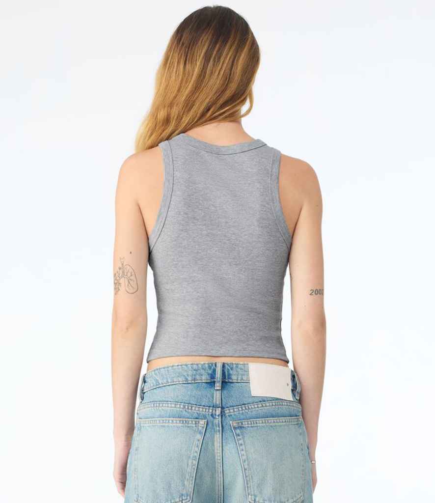 Bella+Canvas Bella Ladies Micro Rib Racer Tank Top Athletic Heather