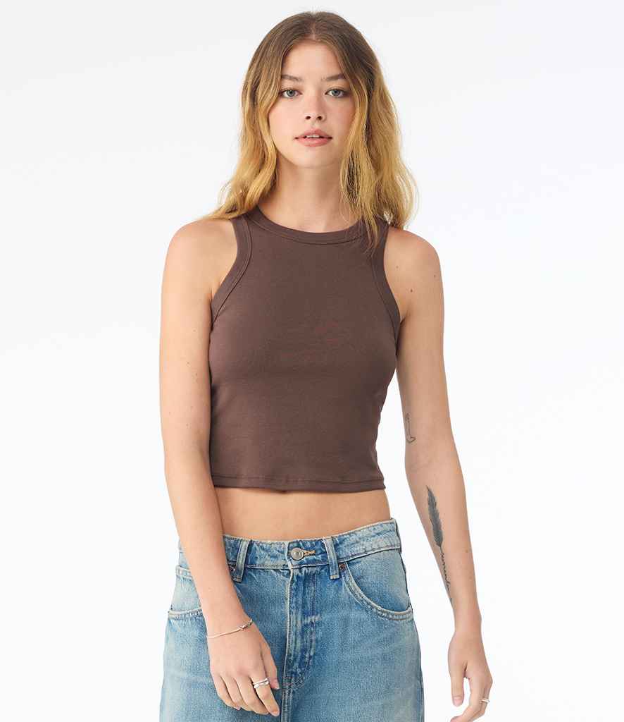 Bella+Canvas Bella Ladies Micro Rib Racer Tank Top Solid cocoa blend