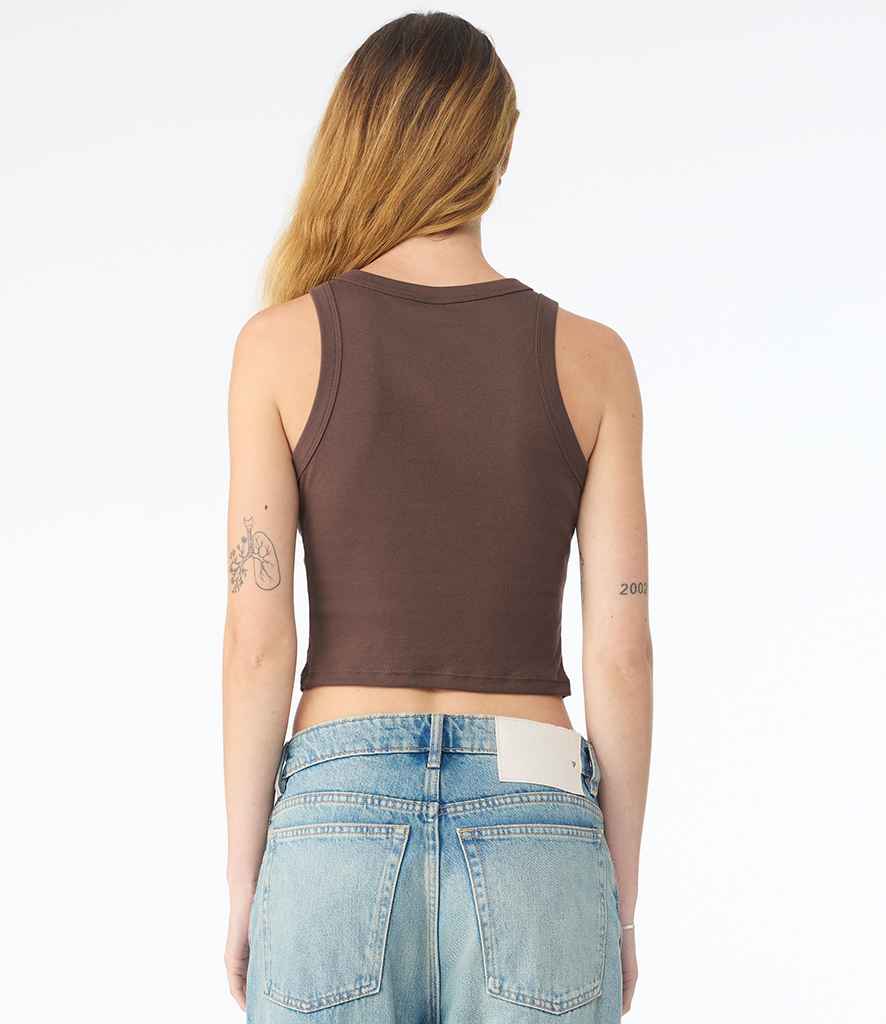 Bella+Canvas Bella Ladies Micro Rib Racer Tank Top Solid cocoa blend